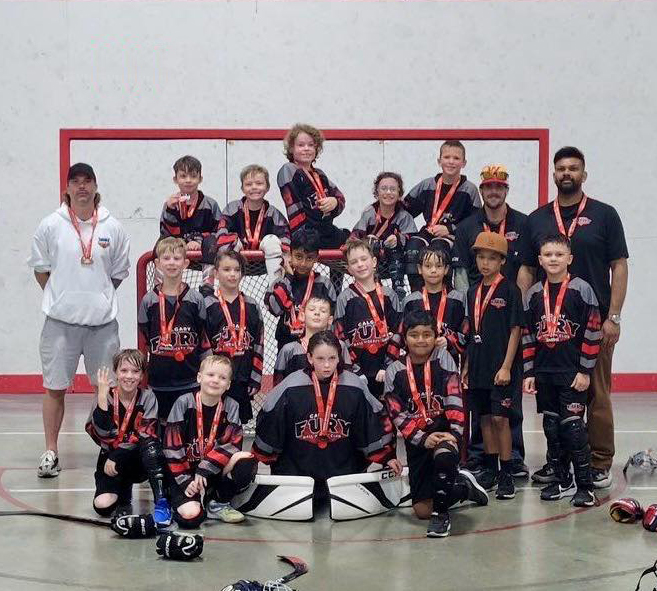 U9 Black 2 U9 Black Group photo of all players with their medals